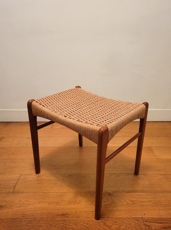 Image 1 of Tabouret danois par Arne Wahl Iversen pour Glyngøre Stolefabrik