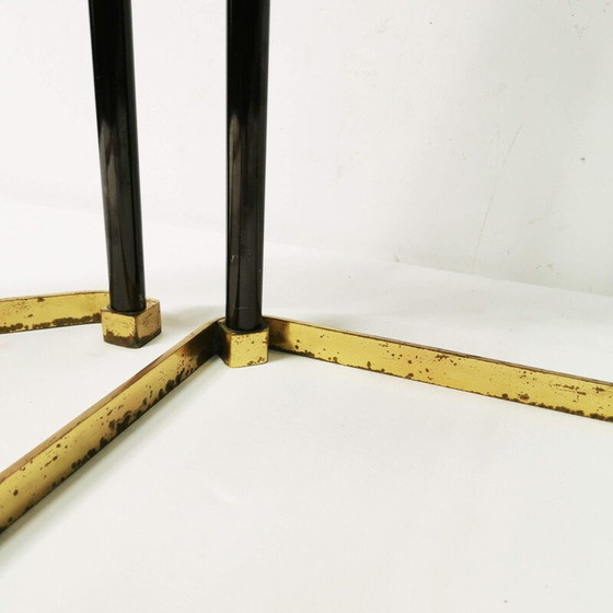 Image 1 of Table basse vintage en laiton et verre, Allemagne 1960