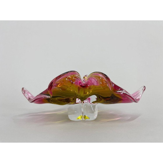 Image 1 of Bol en verre d'art vintage par Josef Hospodka, Tchécoslovaquie, années 1960