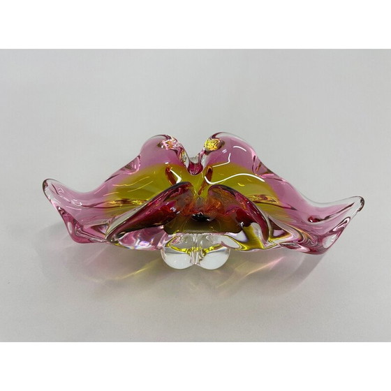 Image 1 of Bol en verre d'art vintage par Josef Hospodka, Tchécoslovaquie, années 1960