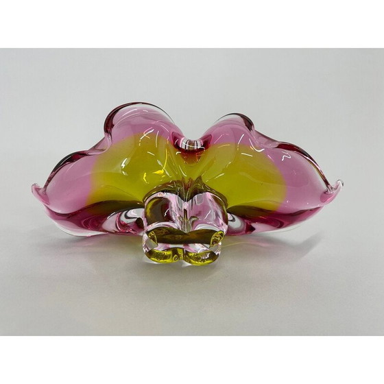 Image 1 of Bol en verre d'art vintage par Josef Hospodka, Tchécoslovaquie, années 1960