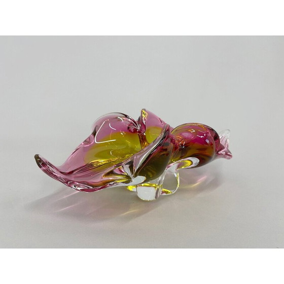 Image 1 of Bol en verre d'art vintage par Josef Hospodka, Tchécoslovaquie, années 1960