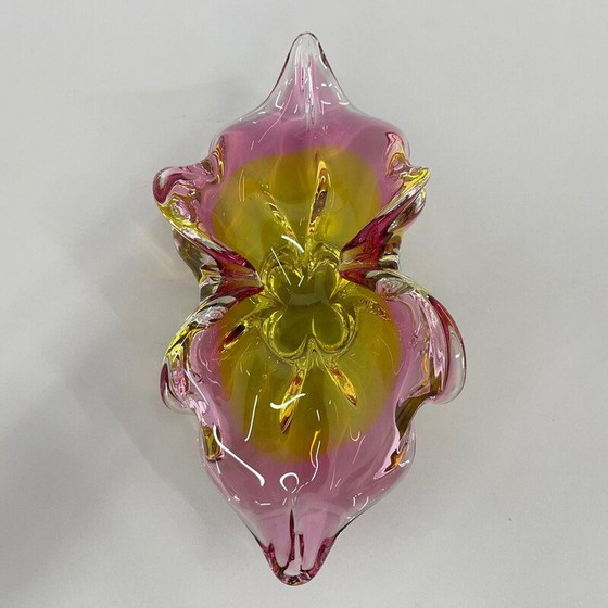 Image 1 of Bol en verre d'art vintage par Josef Hospodka, Tchécoslovaquie, années 1960
