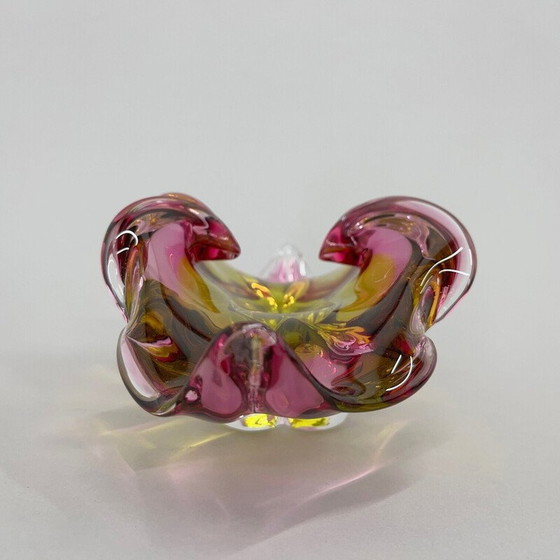 Image 1 of Bol en verre d'art vintage par Josef Hospodka, Tchécoslovaquie, années 1960