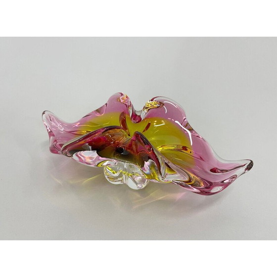 Image 1 of Bol en verre d'art vintage par Josef Hospodka, Tchécoslovaquie, années 1960