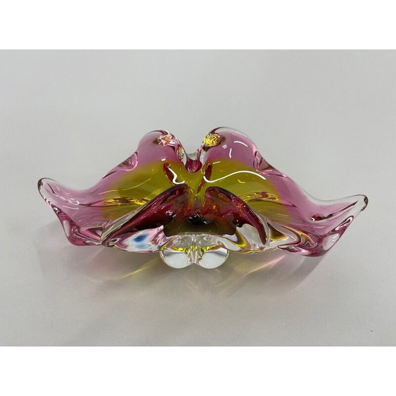 Image 1 of Bol en verre d'art vintage par Josef Hospodka, Tchécoslovaquie, années 1960