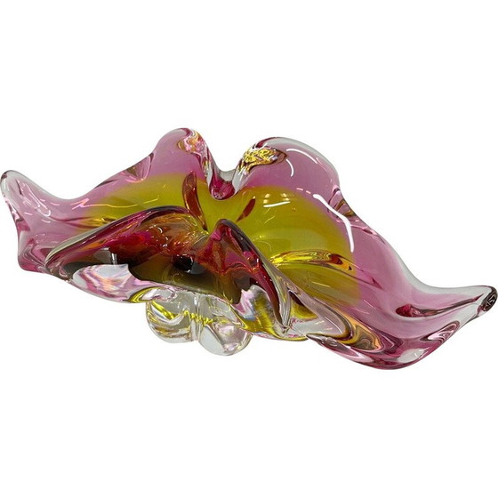 Image 1 of Bol en verre d'art vintage par Josef Hospodka, Tchécoslovaquie, années 1960