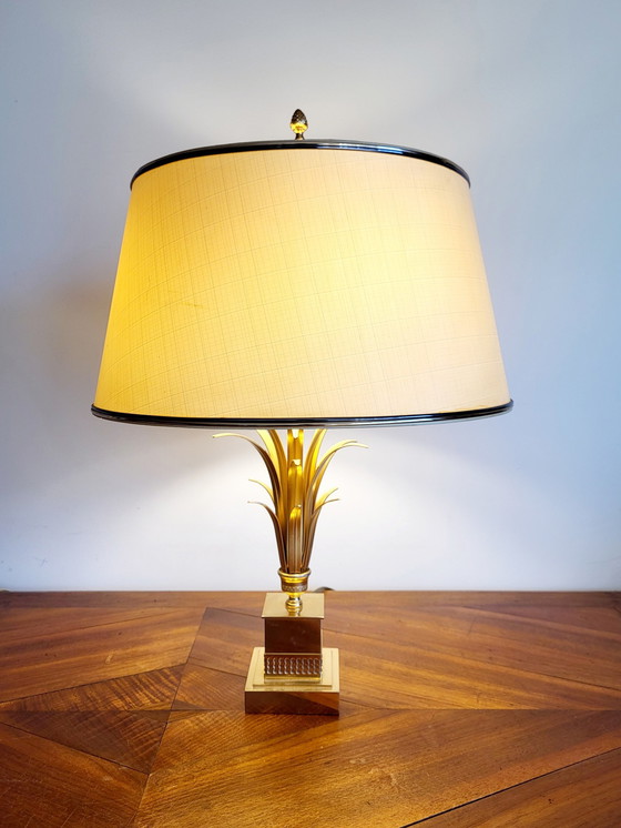 Image 1 of Lampe de table ananas, style régence hollywoodienne, supposément Boulanger, années 1970