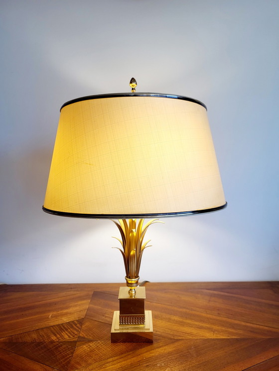 Image 1 of Lampe de table ananas, style régence hollywoodienne, supposément Boulanger, années 1970