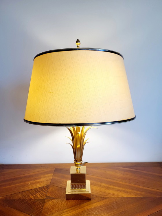 Image 1 of Lampe de table ananas, style régence hollywoodienne, supposément Boulanger, années 1970