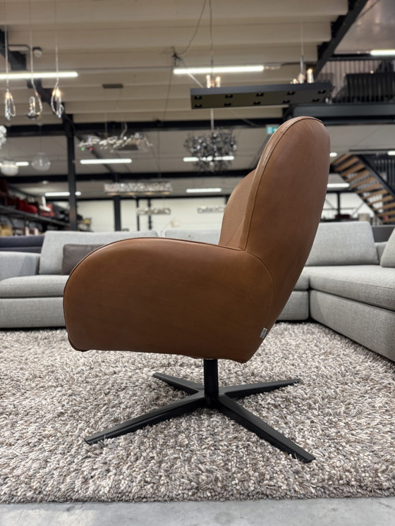 Image 1 of Bree's New World Legendary Fauteuil pivotant en cuir cognac