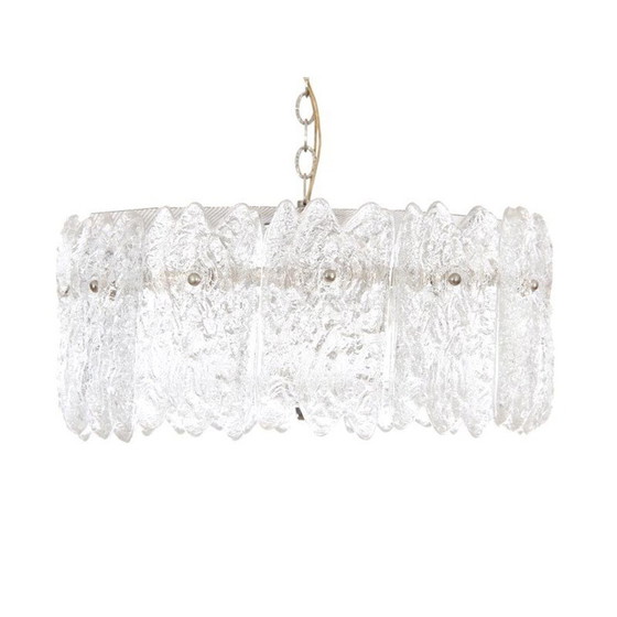 Image 1 of Suspension vintage en verre fumé par Carl Fagerlund pour Orrefors, 1960