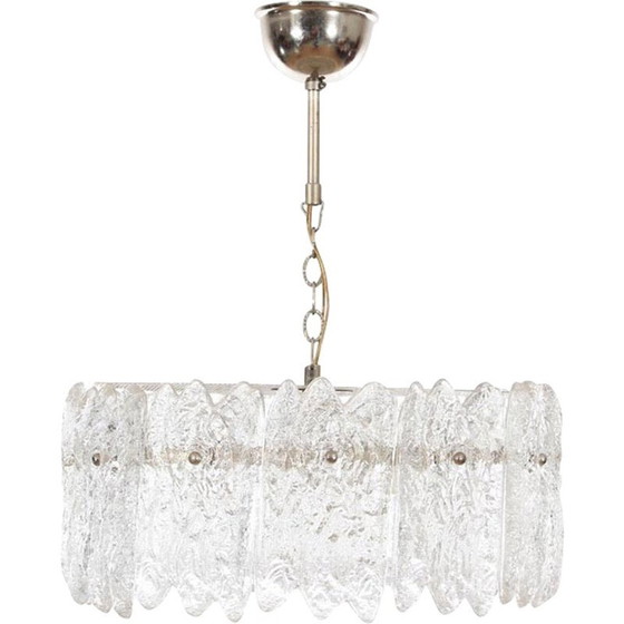 Image 1 of Suspension vintage en verre fumé par Carl Fagerlund pour Orrefors, 1960