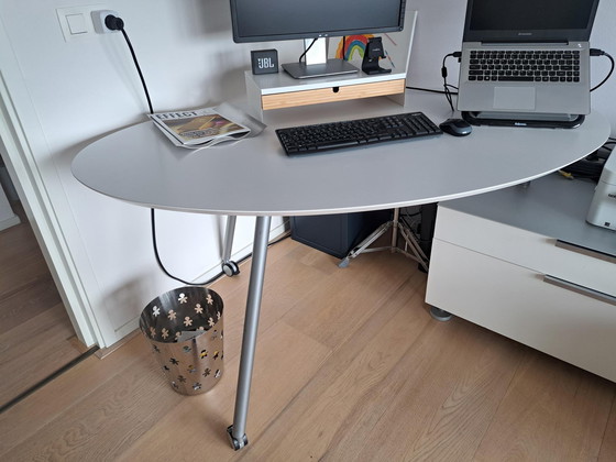 Image 1 of Ligne Roset Desk With Linked Chest of Drawers (Bureau avec commode reliée)