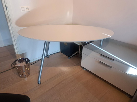 Image 1 of Ligne Roset Desk With Linked Chest of Drawers (Bureau avec commode reliée)