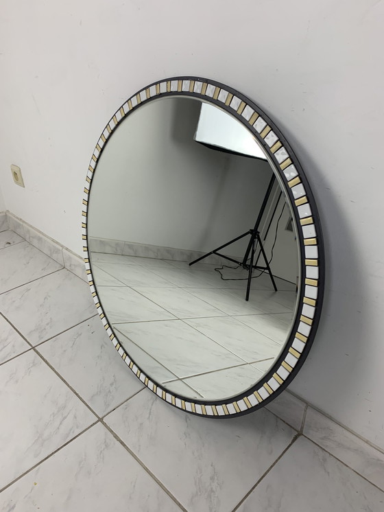 Image 1 of Vintage 80s Xl Knitter Duro Mirror