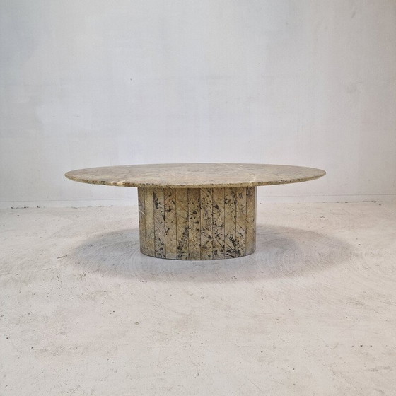 Image 1 of Table basse vintage en marbre, Italie 1980