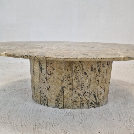 Image 1 of Table basse vintage en marbre, Italie 1980