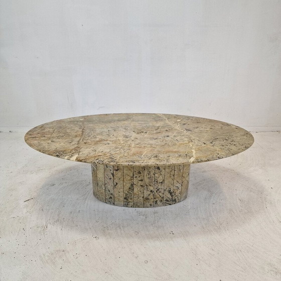 Image 1 of Table basse vintage en marbre, Italie 1980