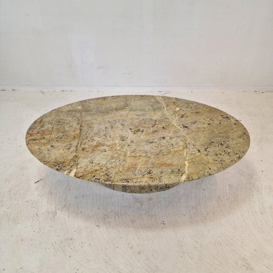 Image 1 of Table basse vintage en marbre, Italie 1980
