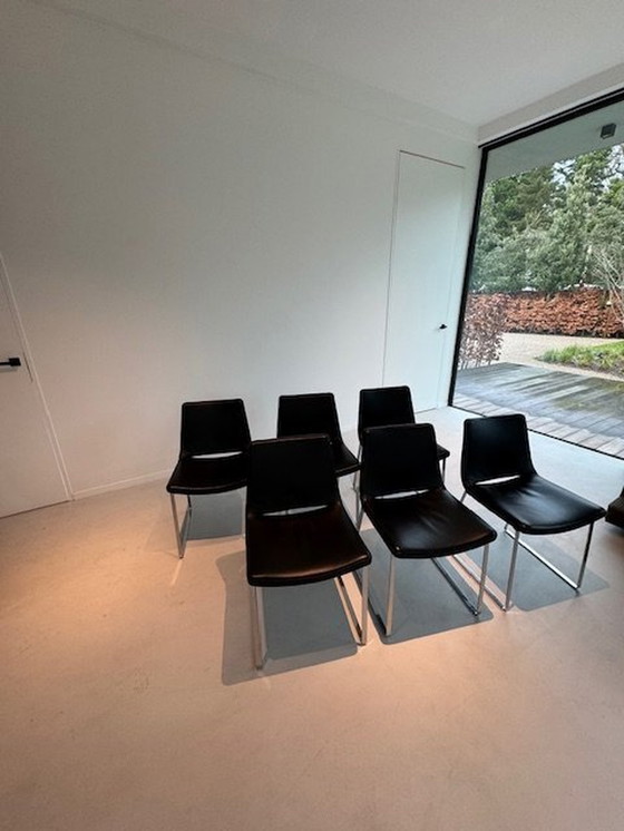 Image 1 of 6X chaises de salle à manger métropolitaines de B&B Italia