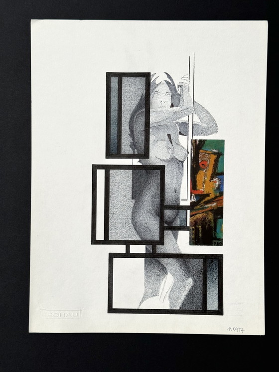 Image 1 of Dessin d'une femme nue - Eugène Eechaut (1928-2019)