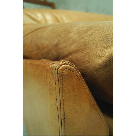 Image 1 of Canapé vintage suédois en cuir aniline de IRE AB Skillingaryd Mobel, 1970