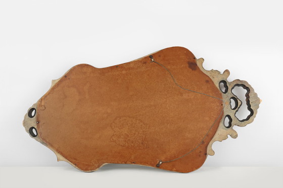 Image 1 of  Miroir de style baroque en bois sculpté et doré, Belgique, années 1950