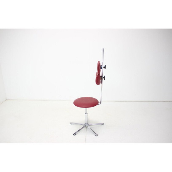 Image 1 of Chaise pivotante vintage à hauteur réglable, Tchécoslovaquie 1980