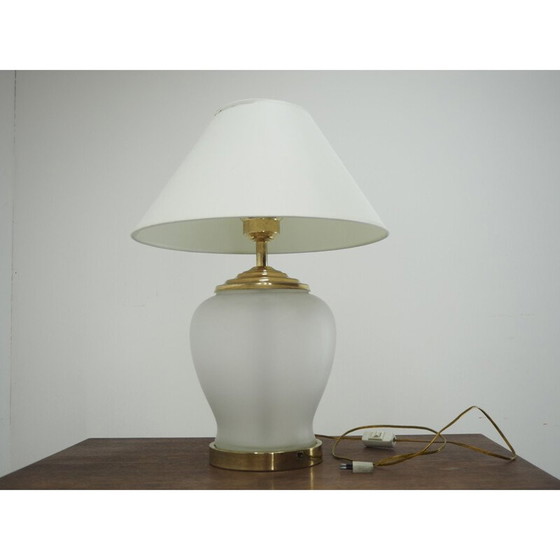 Image 1 of Lampe de table en verre du milieu du siècle, Italie 1960