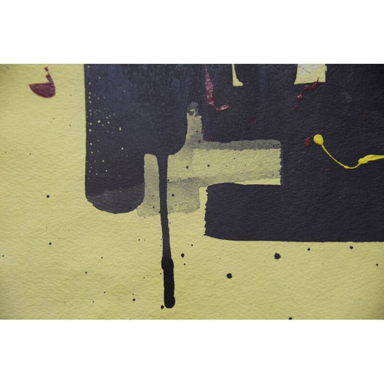 Image 1 of Lithographie vintage par Björn Rönnquist, 1980