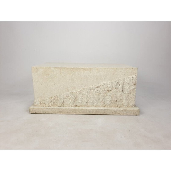 Image 1 of Table basse vintage en pierre de Mactan par Magnussen Ponte, 1980