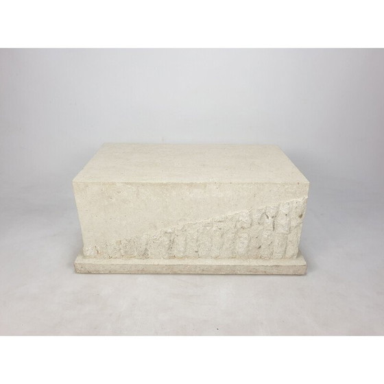 Image 1 of Table basse vintage en pierre de Mactan par Magnussen Ponte, 1980