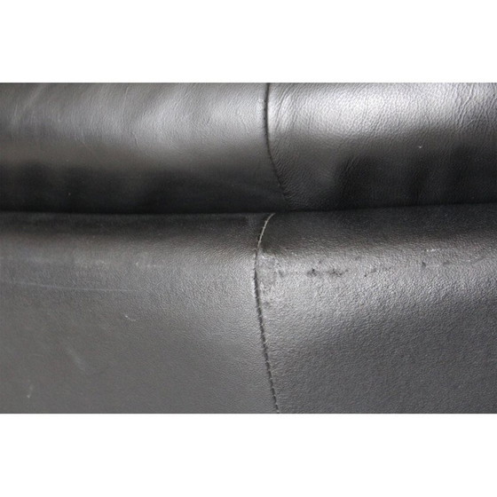 Image 1 of Fauteuil vintage en cuir noir, 1980