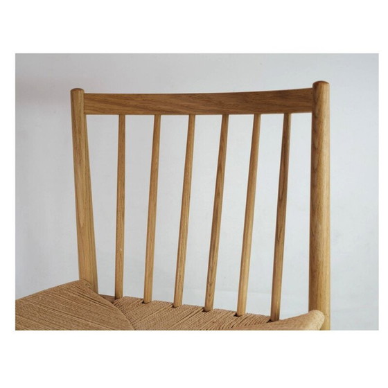 Image 1 of Chaise de bureau vintage en bois de chêne modèle J80 par Jørgen Bækmark pour Fdb Chair, 1950s