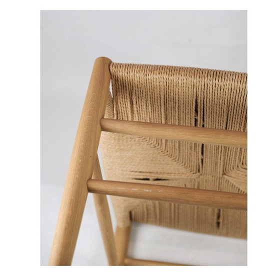Image 1 of Chaise de bureau vintage en bois de chêne modèle J80 par Jørgen Bækmark pour Fdb Chair, 1950s