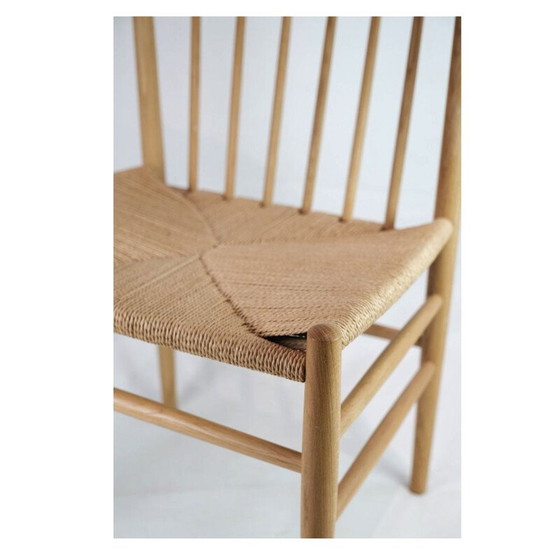 Image 1 of Chaise de bureau vintage en bois de chêne modèle J80 par Jørgen Bækmark pour Fdb Chair, 1950s