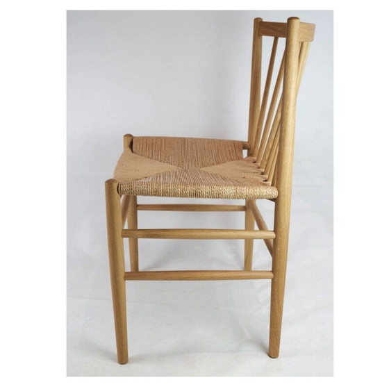 Image 1 of Chaise de bureau vintage en bois de chêne modèle J80 par Jørgen Bækmark pour Fdb Chair, 1950s