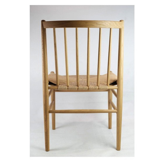 Image 1 of Chaise de bureau vintage en bois de chêne modèle J80 par Jørgen Bækmark pour Fdb Chair, 1950s