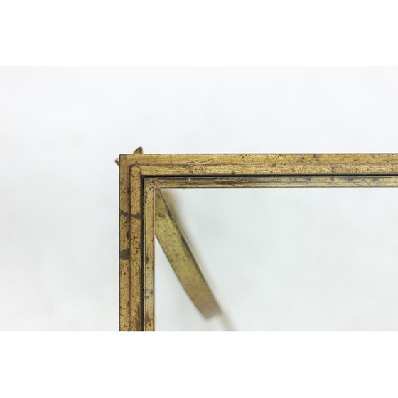 Image 1 of Table basse vintage en fer doré pour Maison Ramsay, 1950