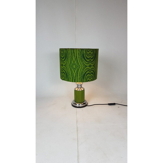 Image 1 of Lampe en laine et chrome par Gura Leuchten - années 1960
