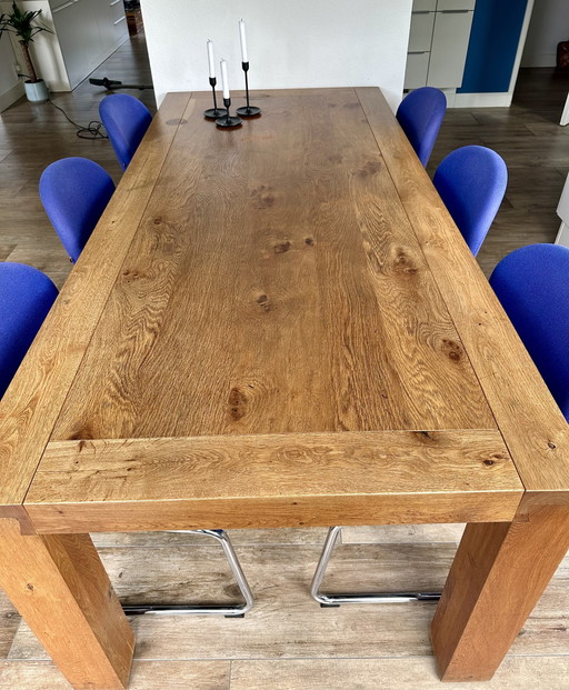 Table de salle à manger sur mesure en chêne