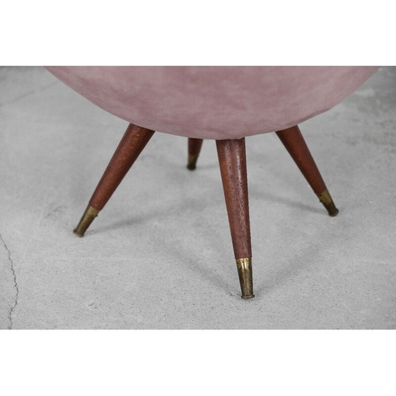 Image 1 of Ensemble de salon en velours vintage par Paged, 1972