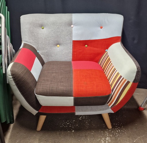 Hip, Vintage/Retro Siège + 2 places en Patchwork