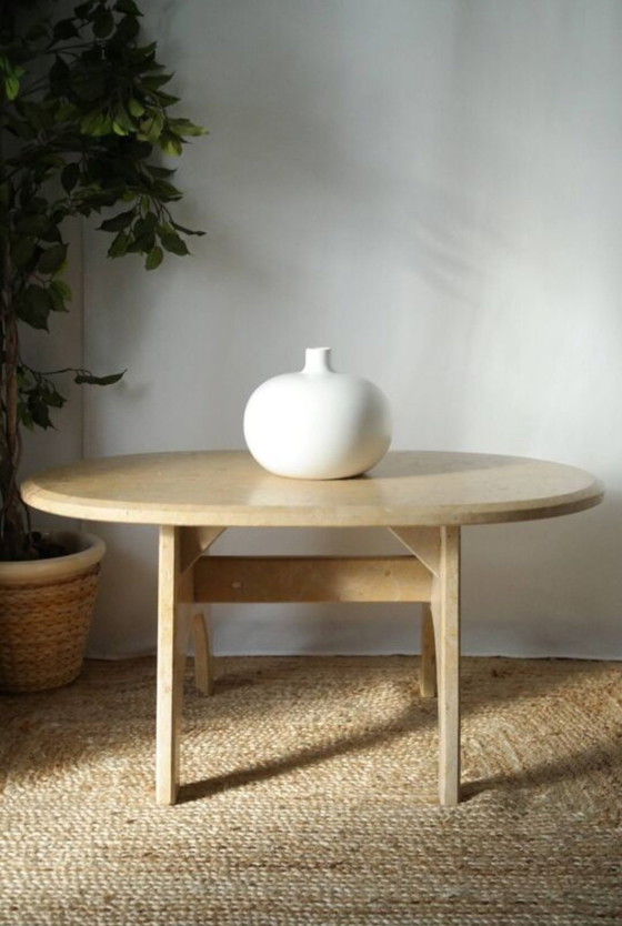 Image 1 of Table Basse En Pierre Naturelle Xxème 