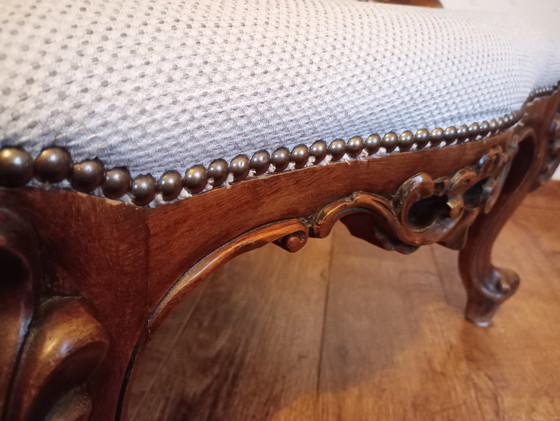 Image 1 of Chaise victorienne antique "Lady's Chair" (chaise de dame)