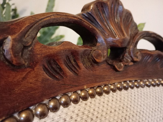 Image 1 of Chaise victorienne antique "Lady's Chair" (chaise de dame)