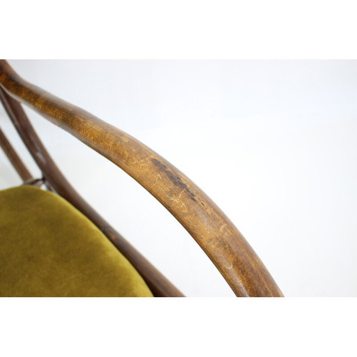 Fauteuil à bascule vintage pour Ton, Tchécoslovaquie 1960