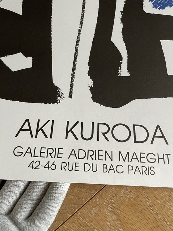 Image 1 of Aki Kuroda, Galerie Adrien Maeght, Copyright 1986 Adrien Maeght, Imprimerie Arte, Imprimé en France