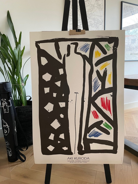 Image 1 of Aki Kuroda, Galerie Adrien Maeght, Copyright 1986 Adrien Maeght, Imprimerie Arte, Imprimé en France